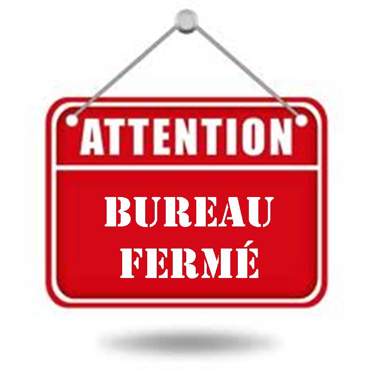 Fermeture pour congés du bureau de St Genies 